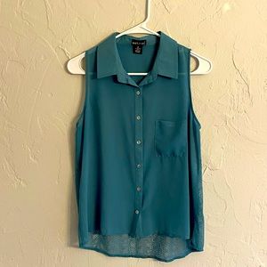 Blueish green tank top